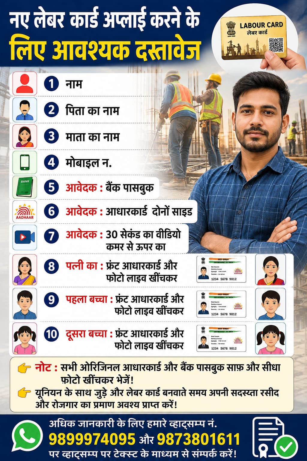 लेबरकार्ड रेनवल सेवा